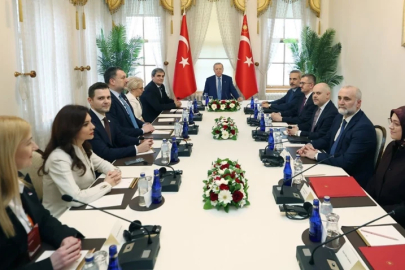 Cumhurbaşkanı Erdoğan Balkan ülkeleri dışişleri bakanlarını kabul etti