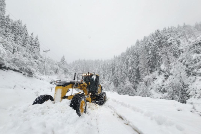Yoğun kar 320 yolu ulaşıma kapattı