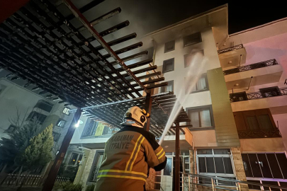 Karaman'da çıkan yangında 10 kişi dumandan etkilendi