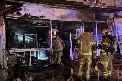 Bursa'da iş yerinde çıkan yangın söndürüldü