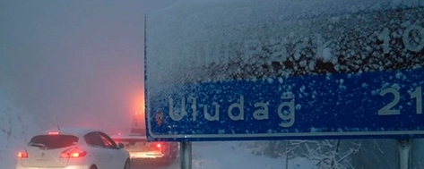 Uludağ Oteller Bölgesi’nde kar kalınlığı arttı