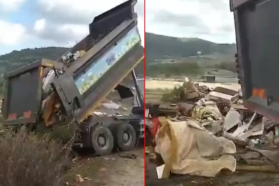 CHP'li belediyeden çevre katliamı: Atıkları ormanlık alana boşalttılar