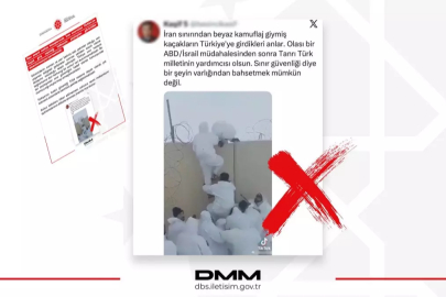 İran sınırı üzerinden algı girişimi! DMM: Kaçak giriş iddiaları gerçek dışı