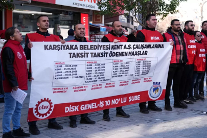 Karşıyaka'da ''eksik maaş'' protestosu... CHP'li belediye işçinin emeğine göz dikti