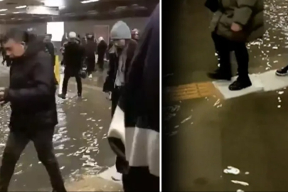 İstanbullunun çilesi bitmiyor: Metroyu su bastı, vatandaşlar yürümekte zorlandı