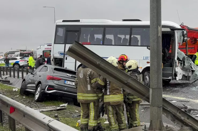 Kuzey Marmara'da servis kazası: 1 polis şehit, 16 polis yaralı