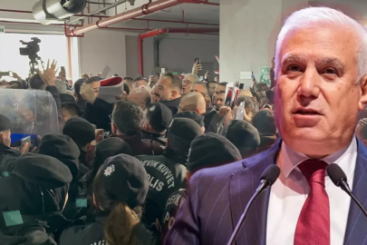 200 kişilik grup kapıları kırıp belediyeye daldı