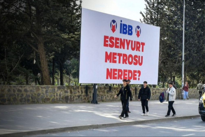 Metro hayali raylarda kaldı! İBB'ye pankartlı tepki