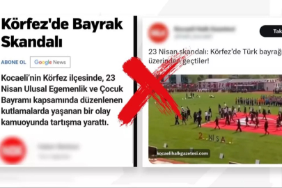 ''Türk bayrağına saygısızlık'' yalanı çürütüldü
