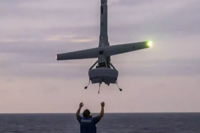 Komşunun planı çöp oldu! V-BAT denize çakıldı