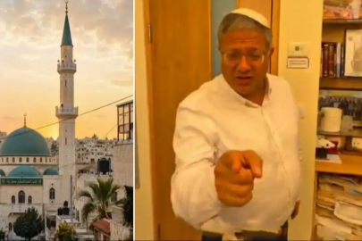 İsrail'den ezan provokasyonu! Soykırımcı Ben-Gvir'den skandal sözler