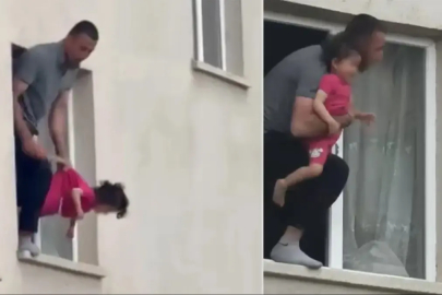 Bıçakla 3 yaşındaki kızını rehin aldı! Cani baba vurularak durduruldu