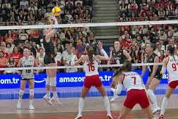 A Milli Kadın Voleybol Takımı, Belçika'yı 3-0 mağlup etti
