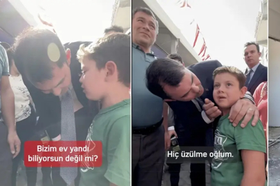 ''Evimiz yandı'' diyen Muzaffer'in yüzü artık gülüyor! Bakan Kurum sözünü tuttu