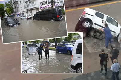 35 kentte alarm! Ankara ve İstanbul'u sağanak vurdu: Yol çöktü, araç çukura düştü