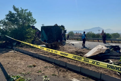 Kayseri'de yolcu otobüsü devrildi: Ölü ve yaralılar var