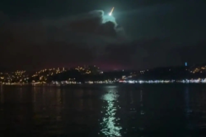 İstanbul'da meteor heyecanı! Boğaz'dan görüntüledi