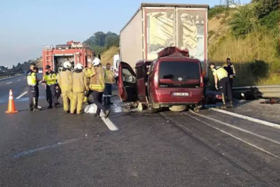 Kuzey Marmara Otoyolu'ndaki kazada can kayıpları var