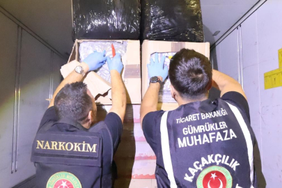 Kapıkule'de dev operasyon! TIR'ın yükünden 810 kilo esrar çıktı
