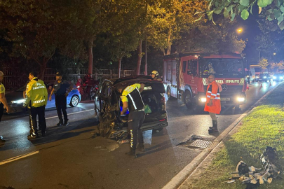 İstanbul'da sahil yolunda kaza: 3 yaralı