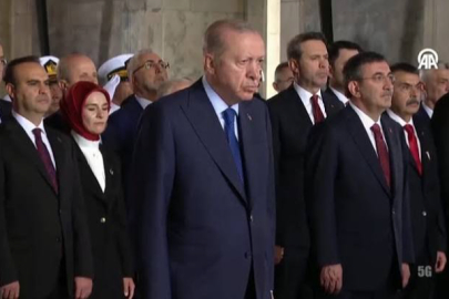 30 Ağustos töreninde devlet erkanı Anıtkabir'de