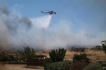 Helikopter üssündeki yangın kritik parçaları küle çevirdi