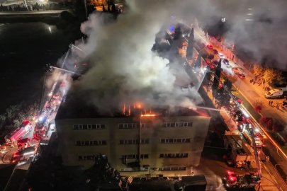 Tuzla'da ayakkabı fabrikasında büyük yangın!