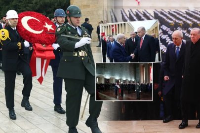 Devlet erkanı Anıtkabir'de! Başkan Erdoğan: Cumhuriyet, tarihimize yeni bir istikamet çizdi
